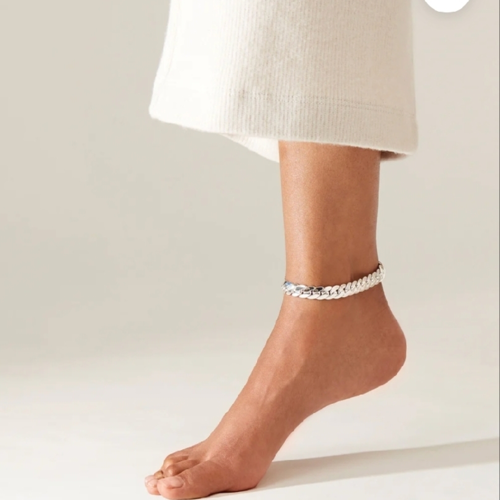 Harvey Anklet Silver 9"
